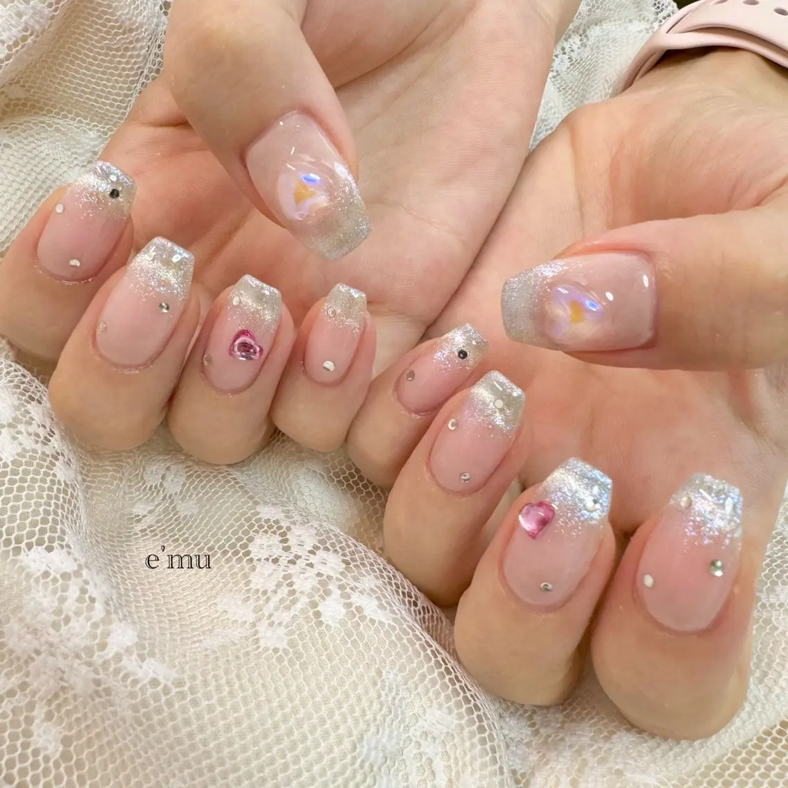 ネイル マグネットネイル ワンホンネイル ハンドネイル nail salon e'mu💐のネイルデザイン