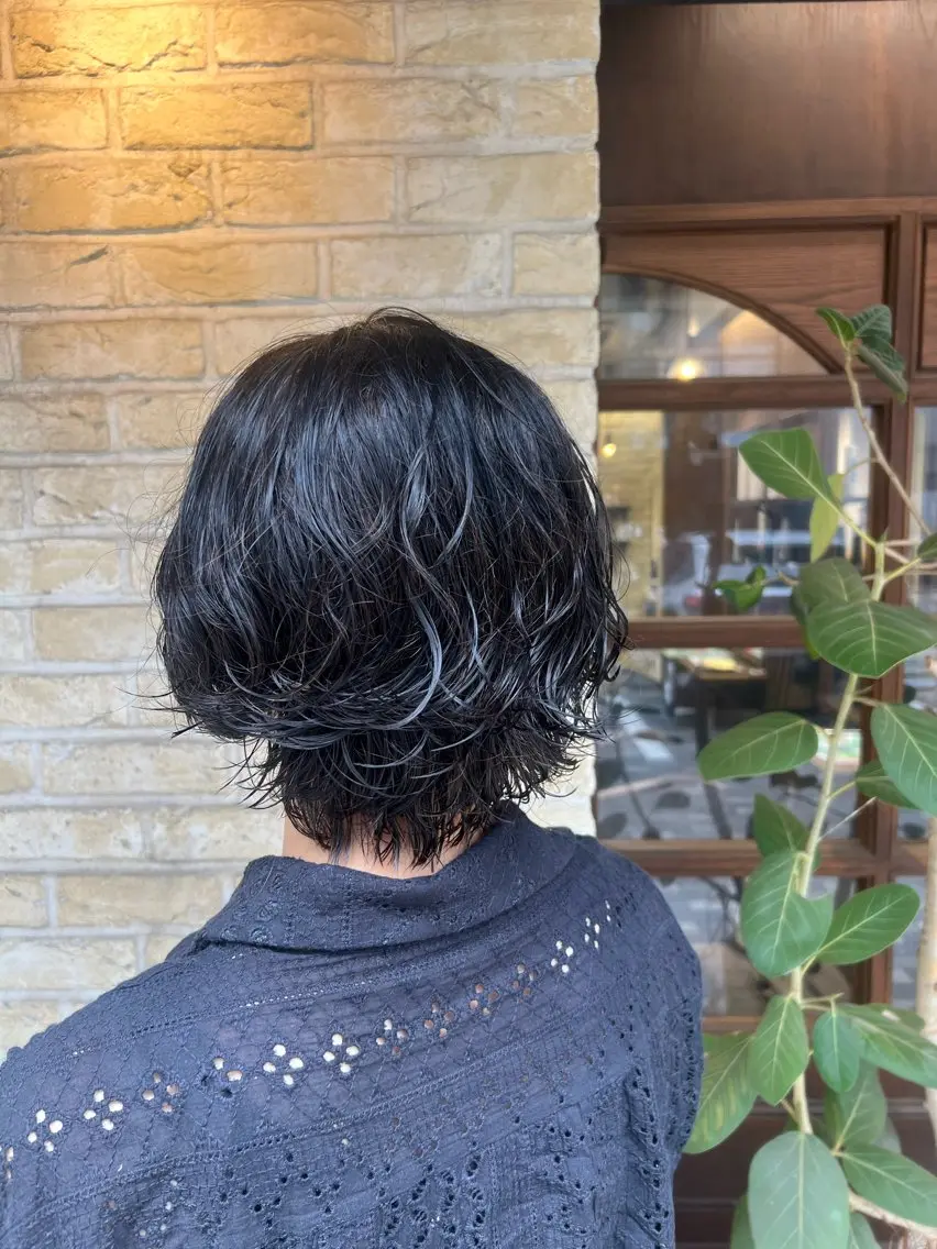 ショート パーマ 美髪矯正/艶髪 CLUTCH田中海琴のヘアスタイル