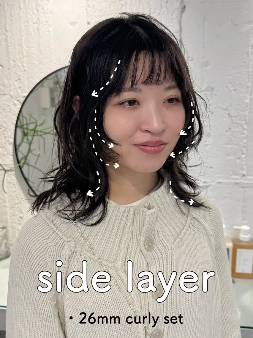 セミロング カット ヘアカラー トリートメント 新宿/顔周りカット +レイヤー=しずく♩のヘアスタイル