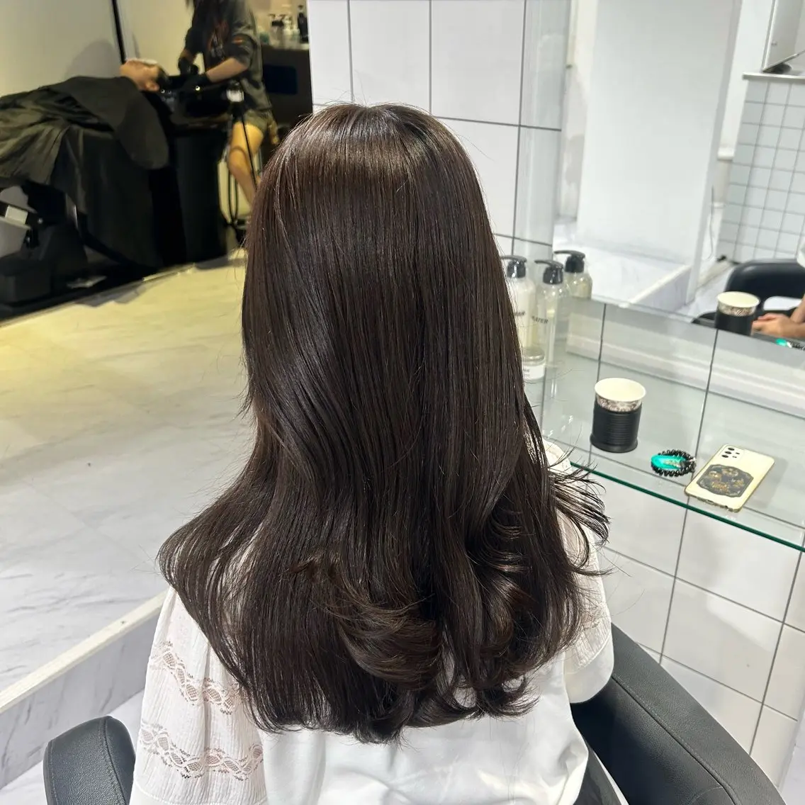 ロング カラー ヘアカラー トリートメント 表参道/透明感カラー /暗髪/ジュキヤのヘアスタイル