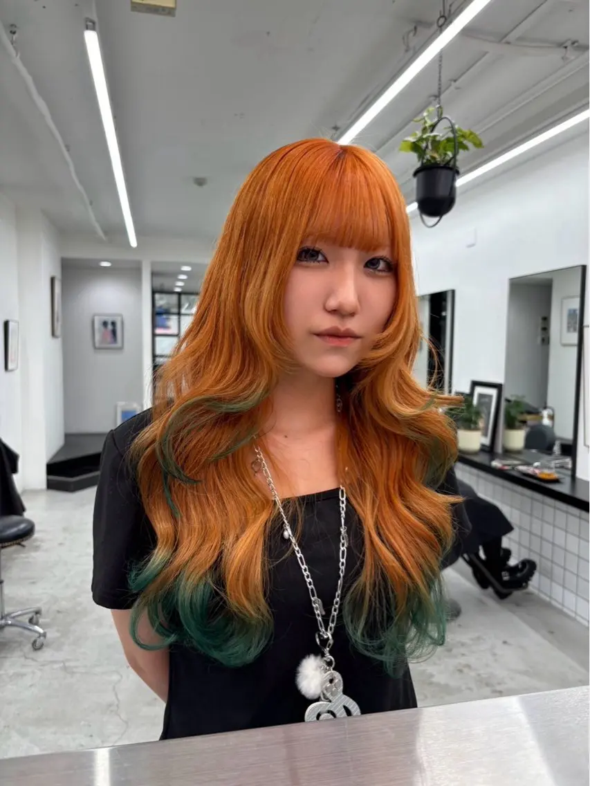 ロング カラー 🫧‪Ameri🫧 Emma ecoleのヘアスタイル