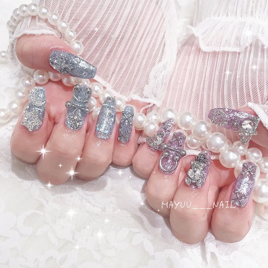 ネイル 🎀 Mayu 🎀痛ネイルのネイルデザイン