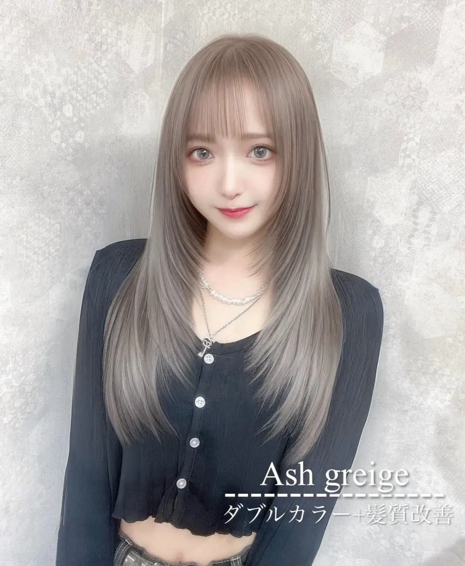 【💓4月限定💓】💝韓国風透明感カラー ➕ダメージ補修トリートメント💍ミニモ学割の写真