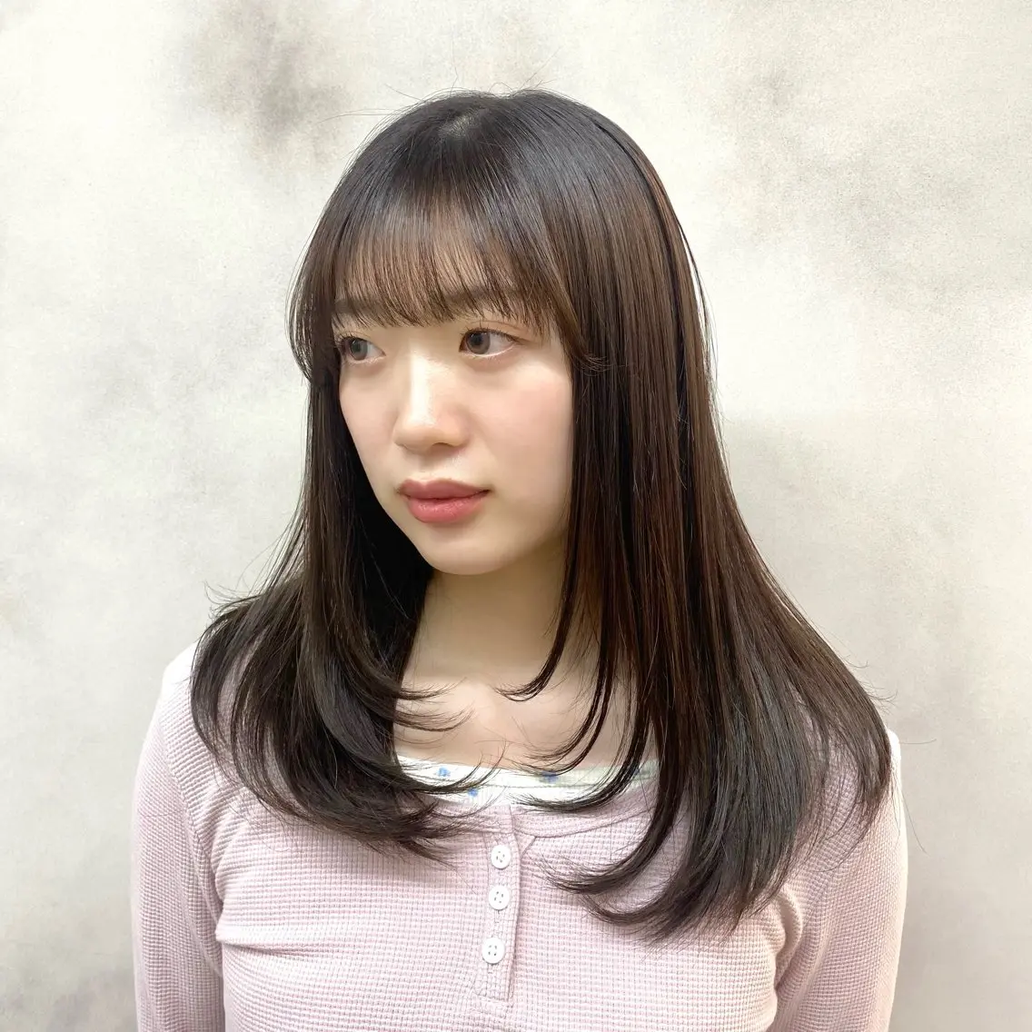セミロング レイヤーカット レイヤーカット🌼 艶カラー/長野/あやのヘアスタイル