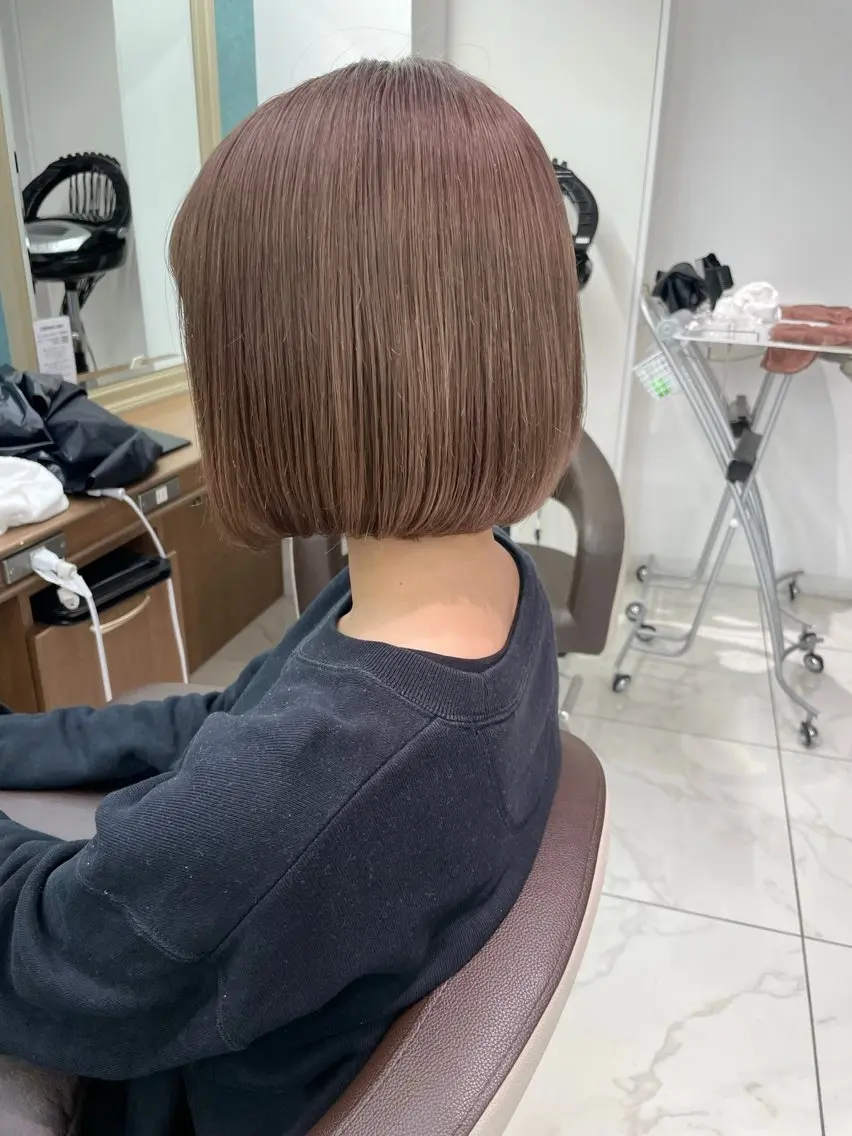ミディアム カラー ベージュカラー ヘアカラー 店長福島成美/髪質 改善縮毛矯正/カラーのヘアスタイル