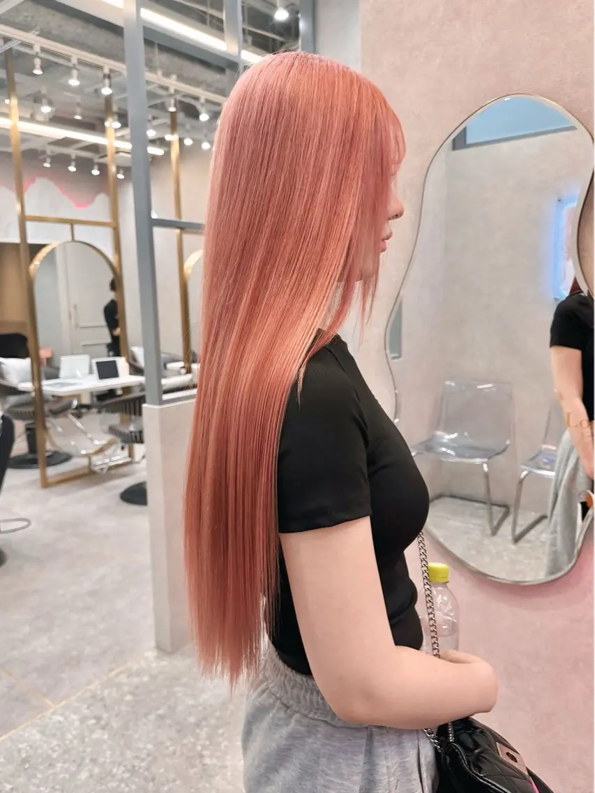 セミロング カラー ヘアアレンジ ヘアカラー トリートメント 天神/ブリーチ/ ブリーチなしカラーのヘアスタイル