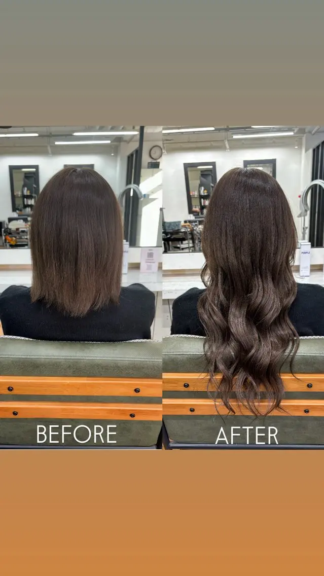 カラー ヘアカラー エクステ 香野 優子のヘアスタイル