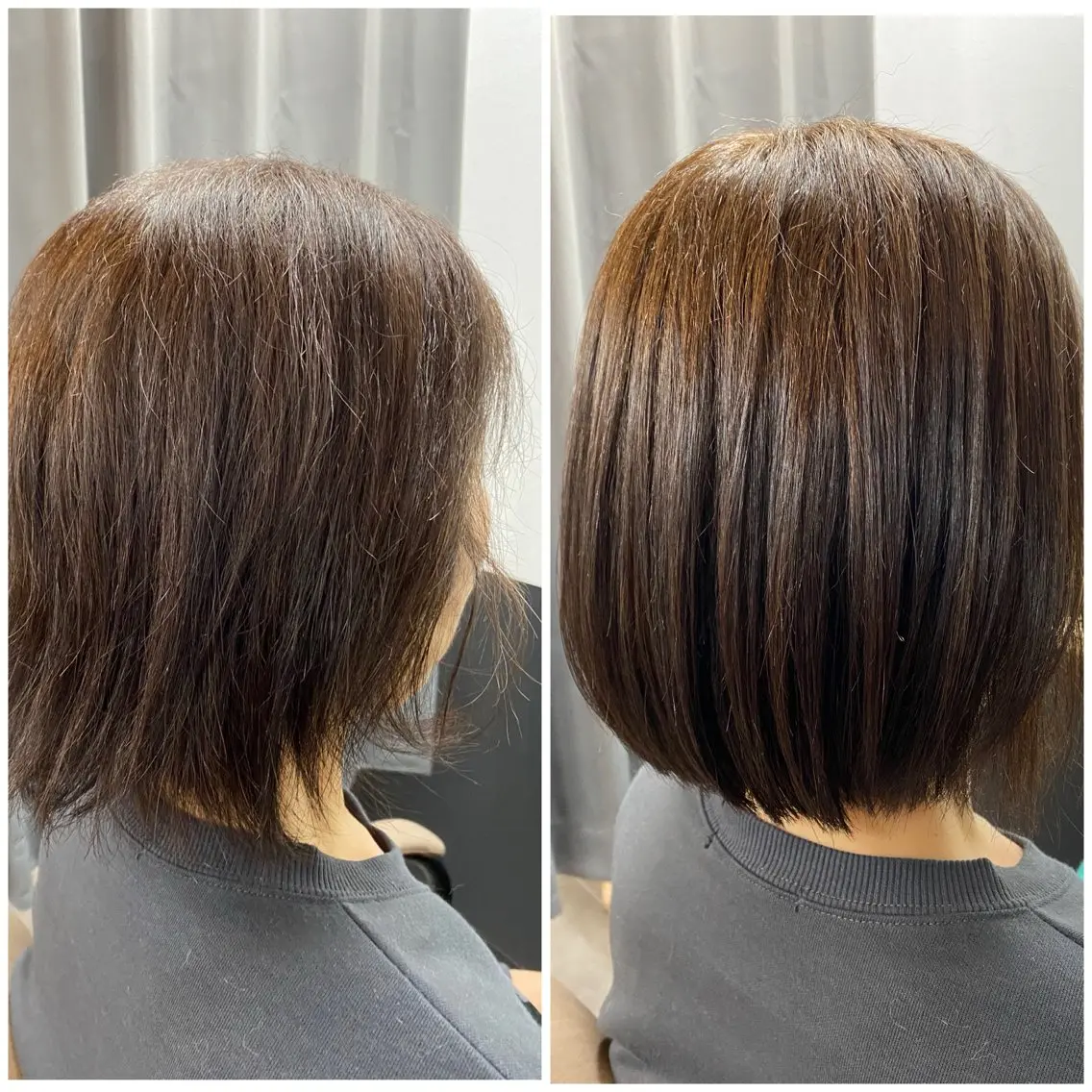 ミディアム カット ヘアカラー 縮毛矯正 トリートメント TELA HAIR 宮川悠斗のヘアスタイル