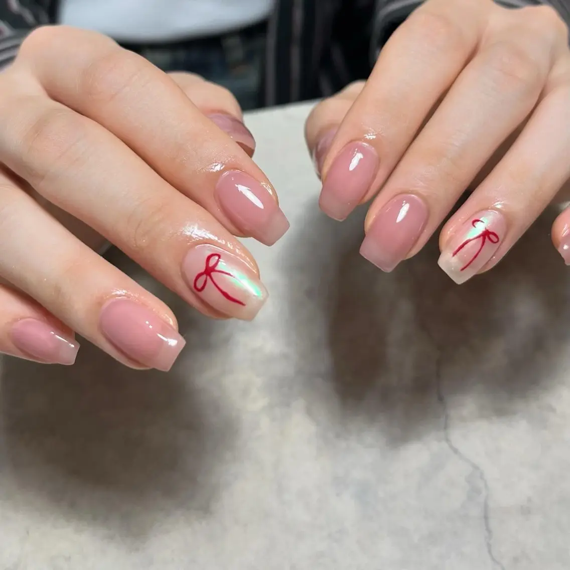 ネイル グリーン ハンドネイル vegh. nail／阿波座のネイルデザイン