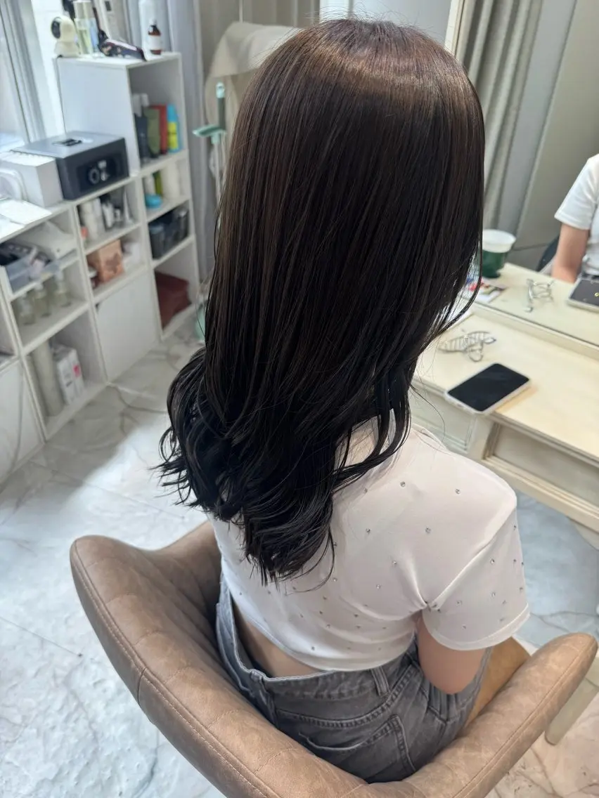 ロング カラー オリーブカラー 6日空き◎艶髪 misatoのヘアスタイル