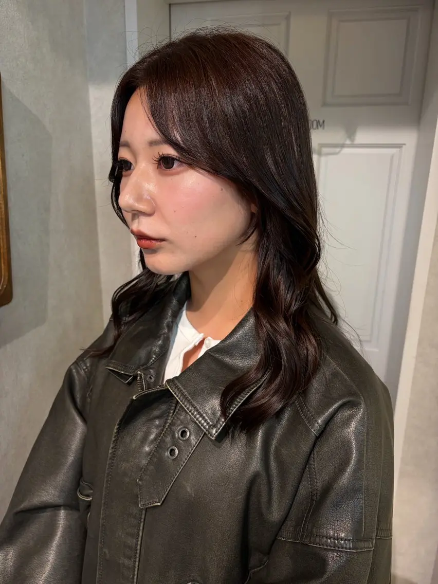 ミディアム カラー ブリーチ ブラウンカラー チョコレートブラウン 透明感カラー ダブルカラー ヘアカラー ナチュラル透明感🌱 小山美樹子のヘアスタイル