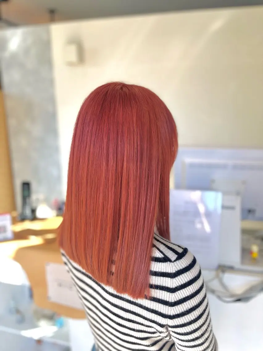 ミディアム カラー ヘアカラー 佐藤 美聡のヘアスタイル