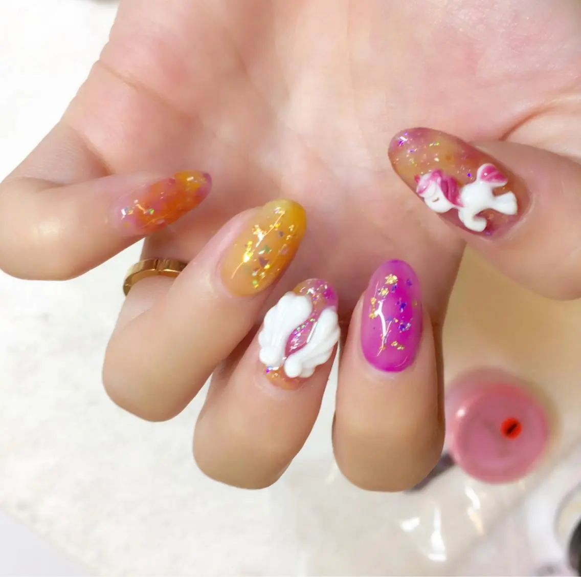 ネイル フットネイル ジェルネイル パラジェル 冬ネイル clover nailのネイルデザイン