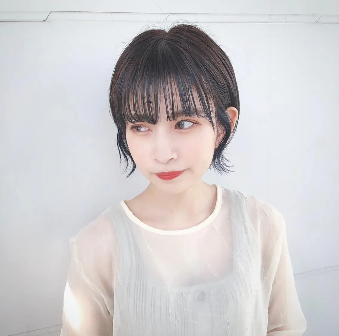 ショート カラー イヤリングカラー インナーカラー インナーカラー/レイ ヤーカット♡/マキシのヘアスタイル