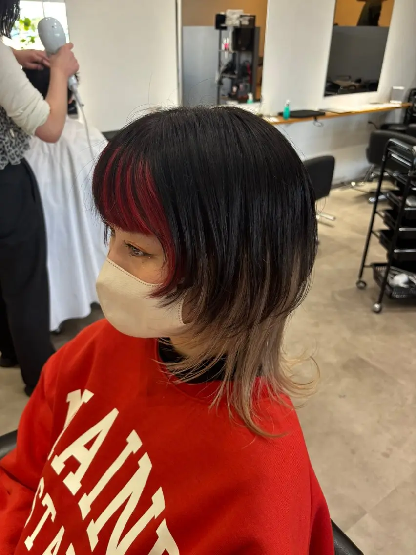 ミディアム カット ヘアカラー トリートメント rink / 髪質改善✖️レイヤーのヘアスタイル