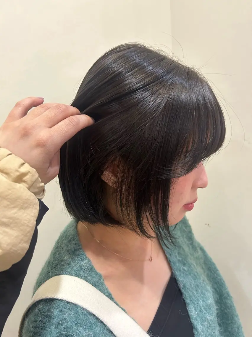 ミディアム カット ヘアカラー トリートメント ベージュ/透明感/ レイヤー/あやか💕のヘアスタイル