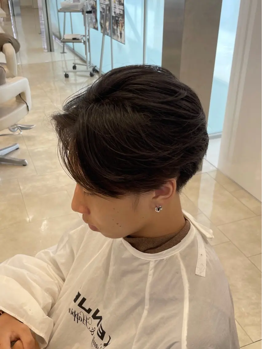 メンズ シャドウパーマ／骨格 矯正カット　トモキのヘアスタイル
