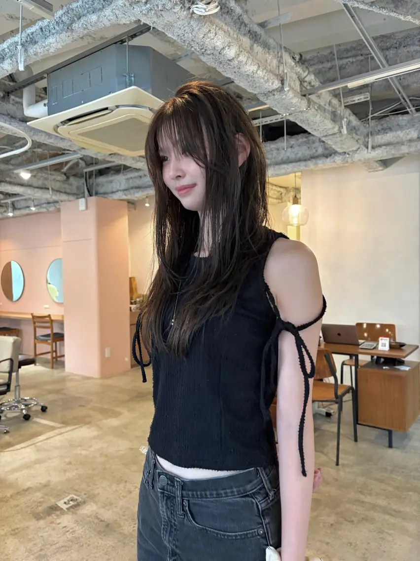 ロング パーマ ストレートパーマ ヘアカラー 縮毛矯正 yu maのヘアスタイル