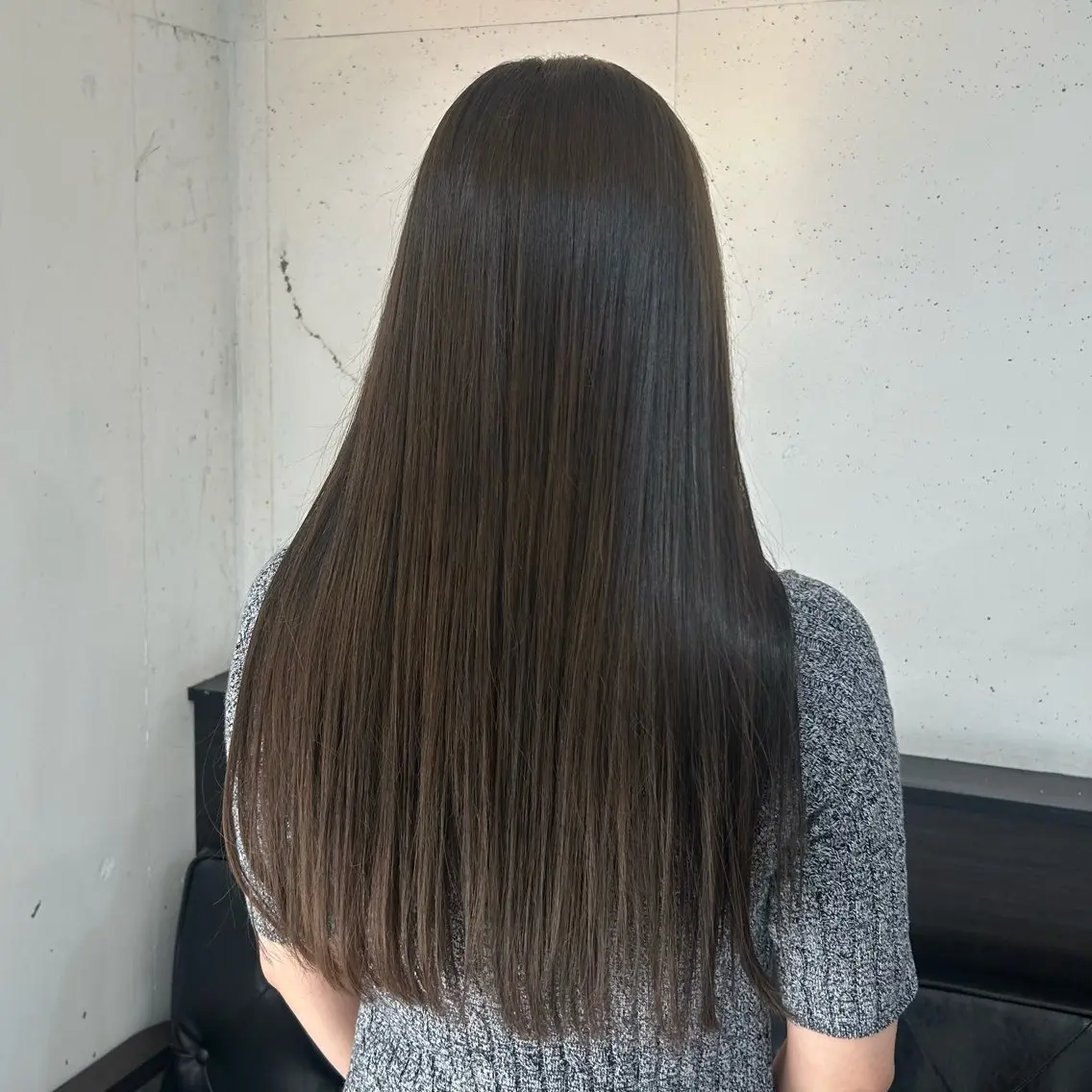 ロング カラー ヘアカラー トリートメント 透明感カラー 髪質 改善 Wカラー原心愛のヘアスタイル