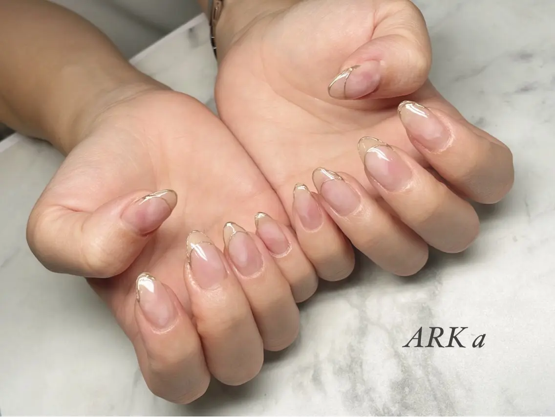 ネイル ミラーネイル ハンドネイル ARKα Nishiのネイルデザイン