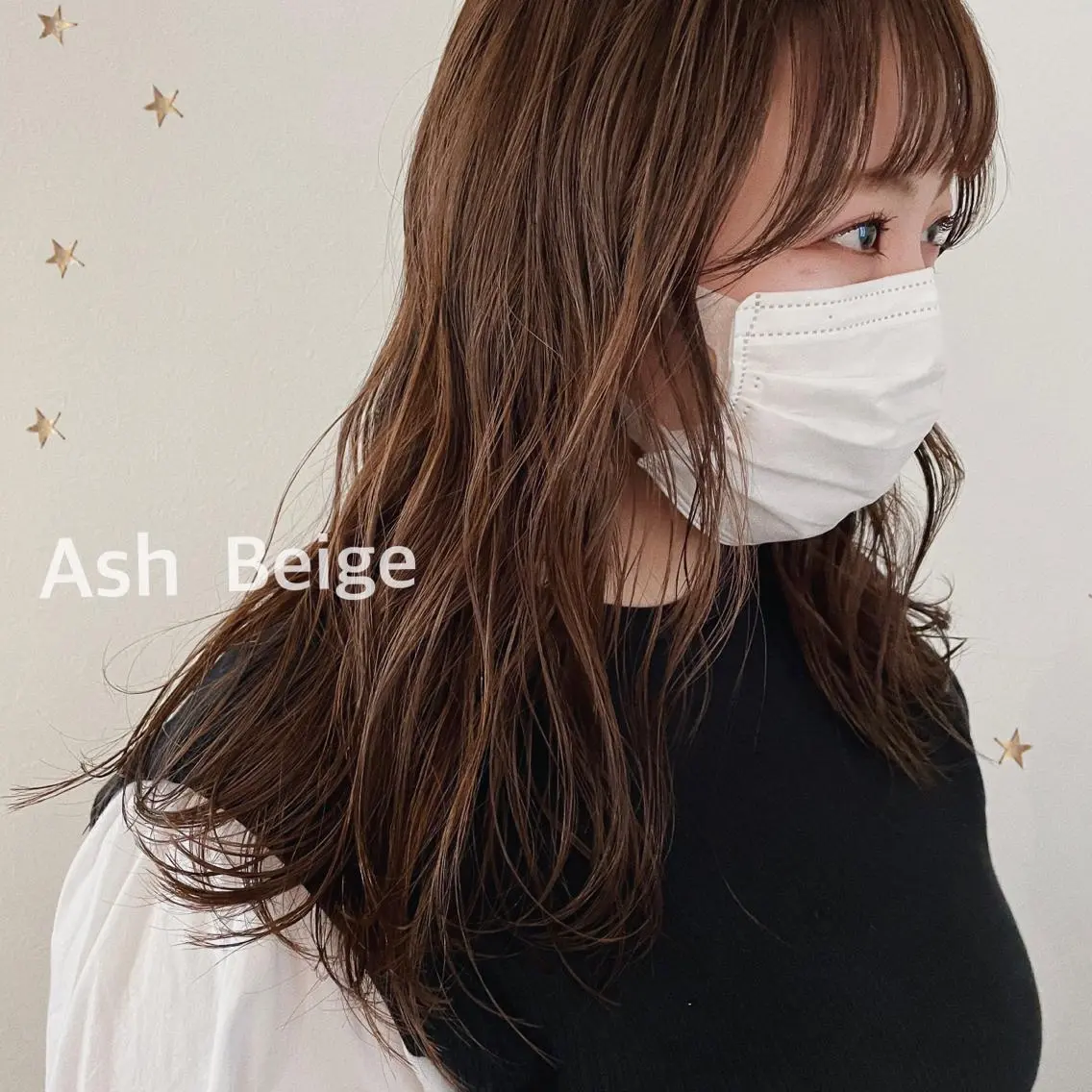 ロング カラー カット ヘアカラー 市川 千夏のヘアスタイル