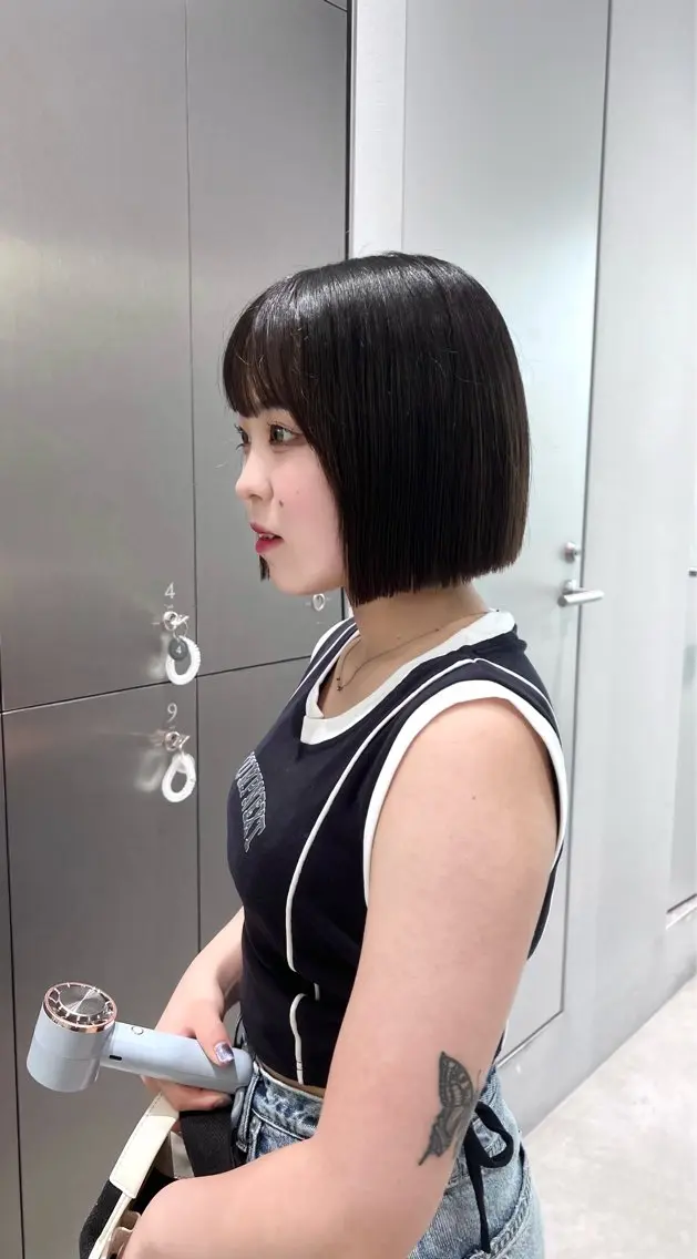 ショート カラー ヘアアレンジ カット ヘアカラー トリートメント ヘッドスパ ヘアセット 縮毛矯正🤍 ボブ/ HIKARIのヘアスタイル