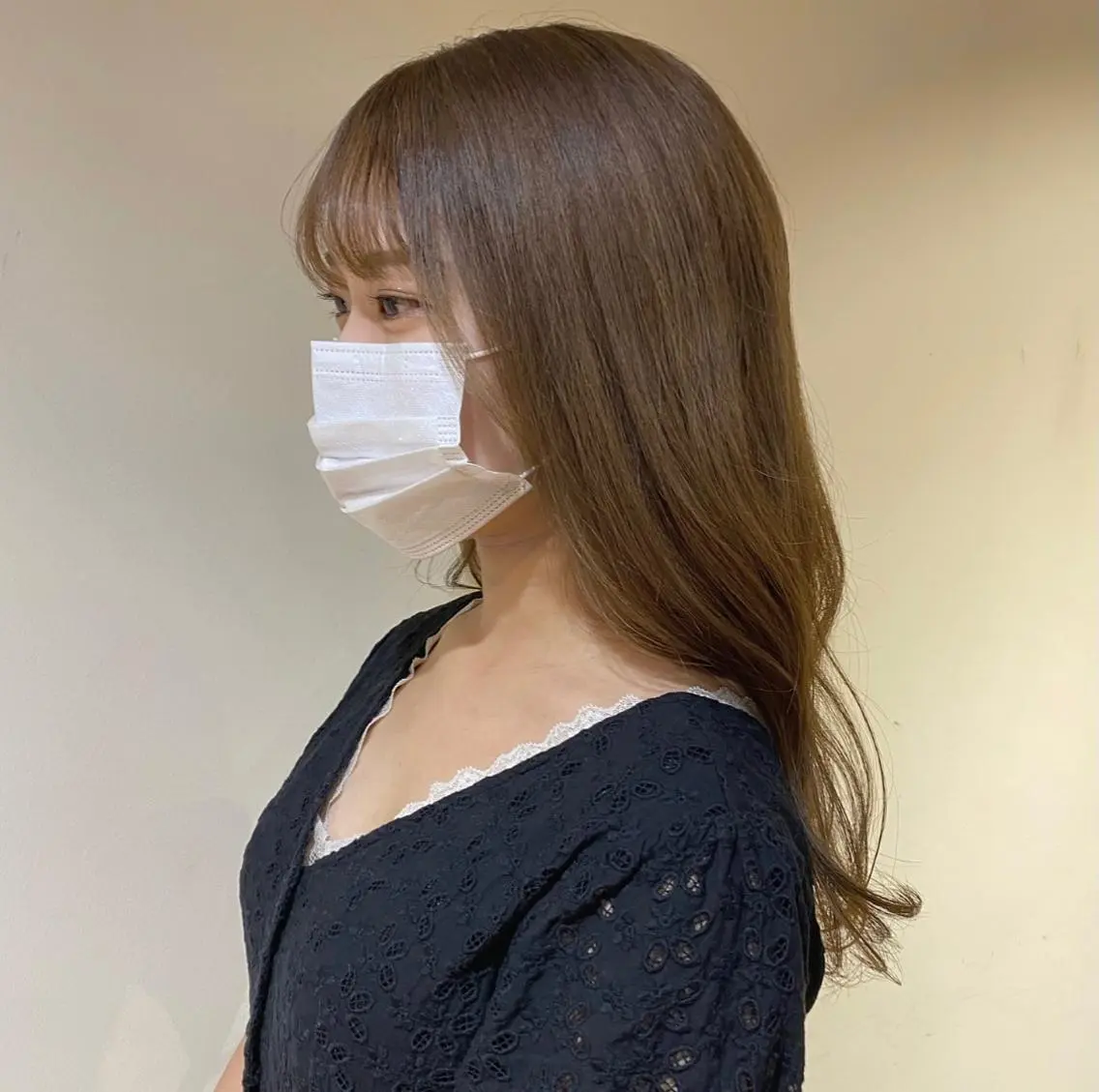 ロング カラー ブリーチ io濱川 遥のヘアスタイル