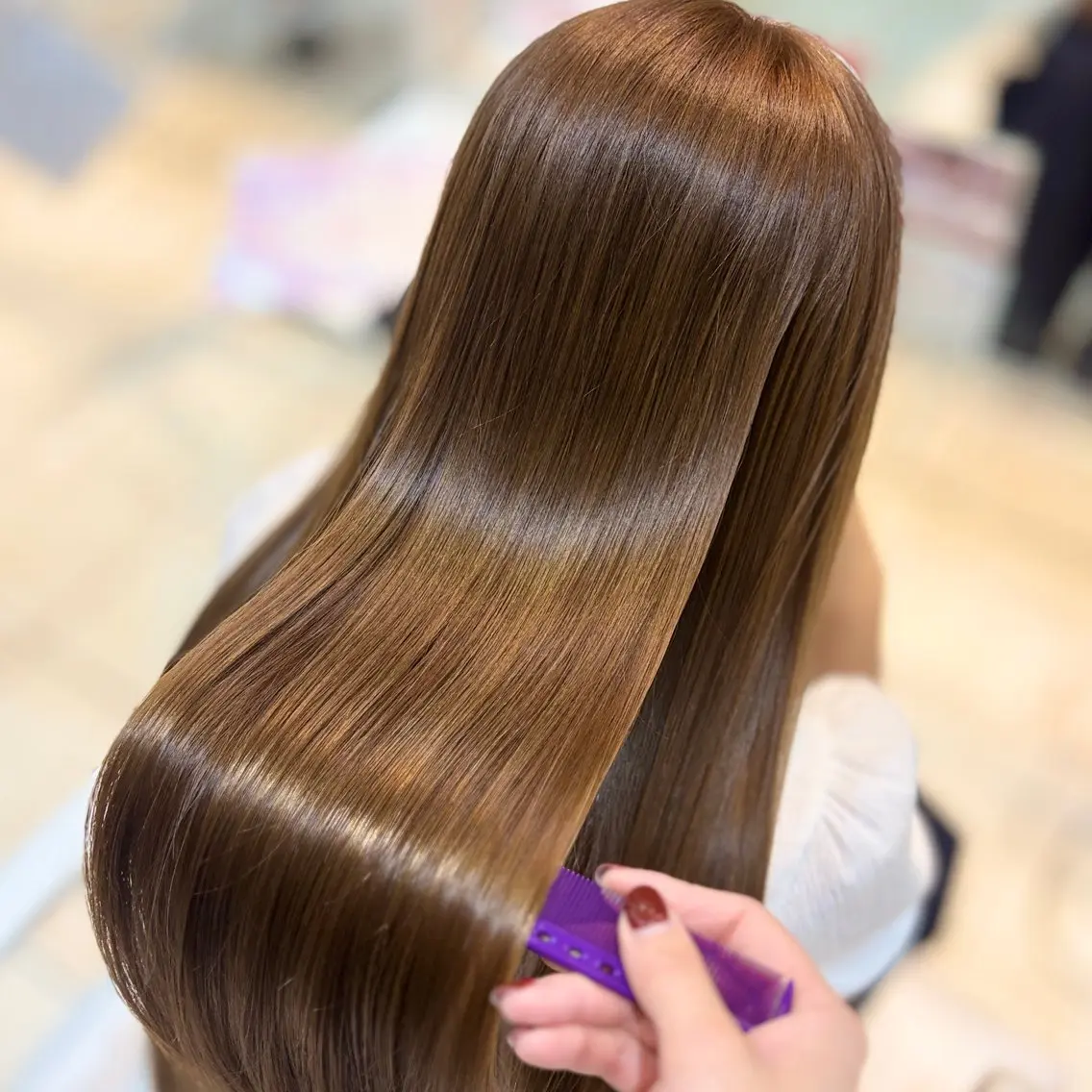 ロング カラー ブリーチ ダブルカラー ブリーチなしカラー カット ヘアカラー ブリーチ/ヘアセット 【𝙍𝙞𝙣𝙤】のヘアスタイル