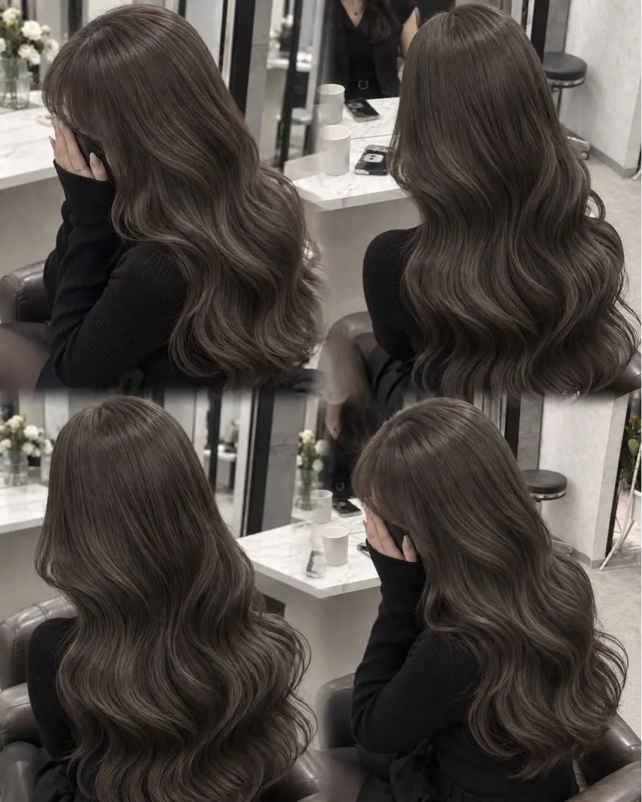 ミディアム カラー カット ヘアカラー トリートメント 🦋透明感カラー✖️ 髪質改善🦋光希のヘアスタイル