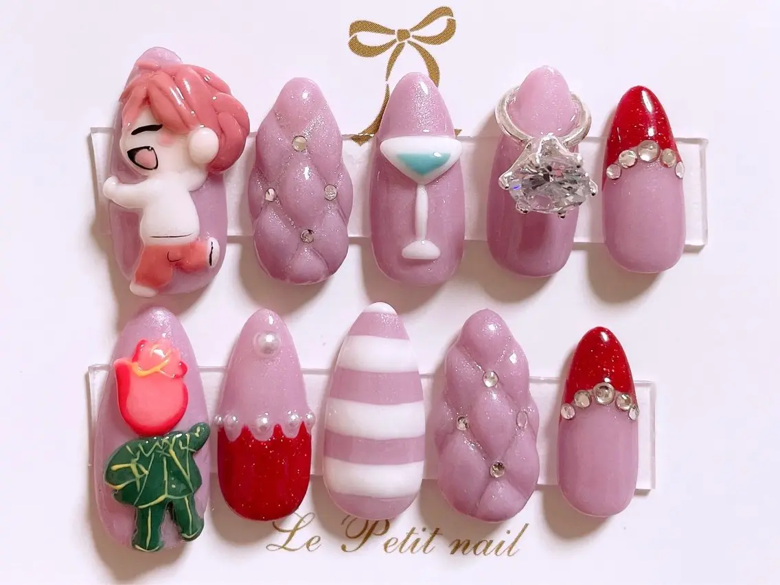 ネイル 大分市推し活ネイル 🎀ライブ・現場前にのネイルデザイン