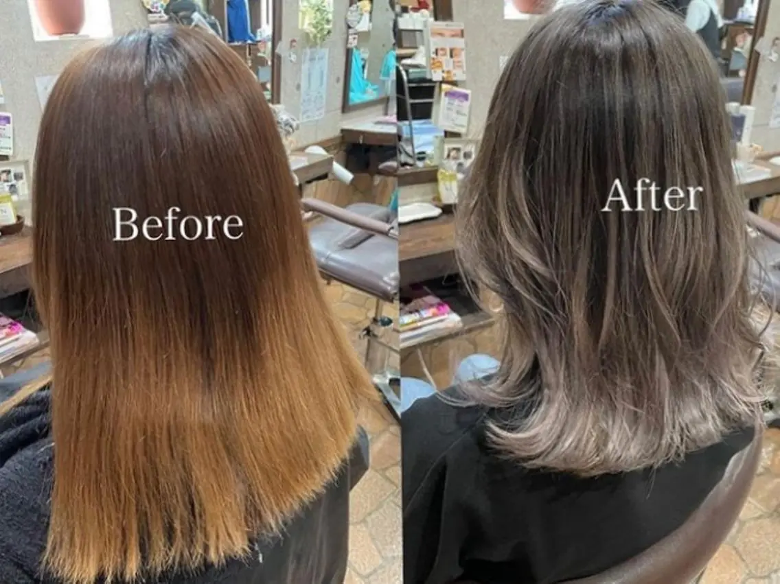 カラー ミディアム annoii _pomのヘアスタイル