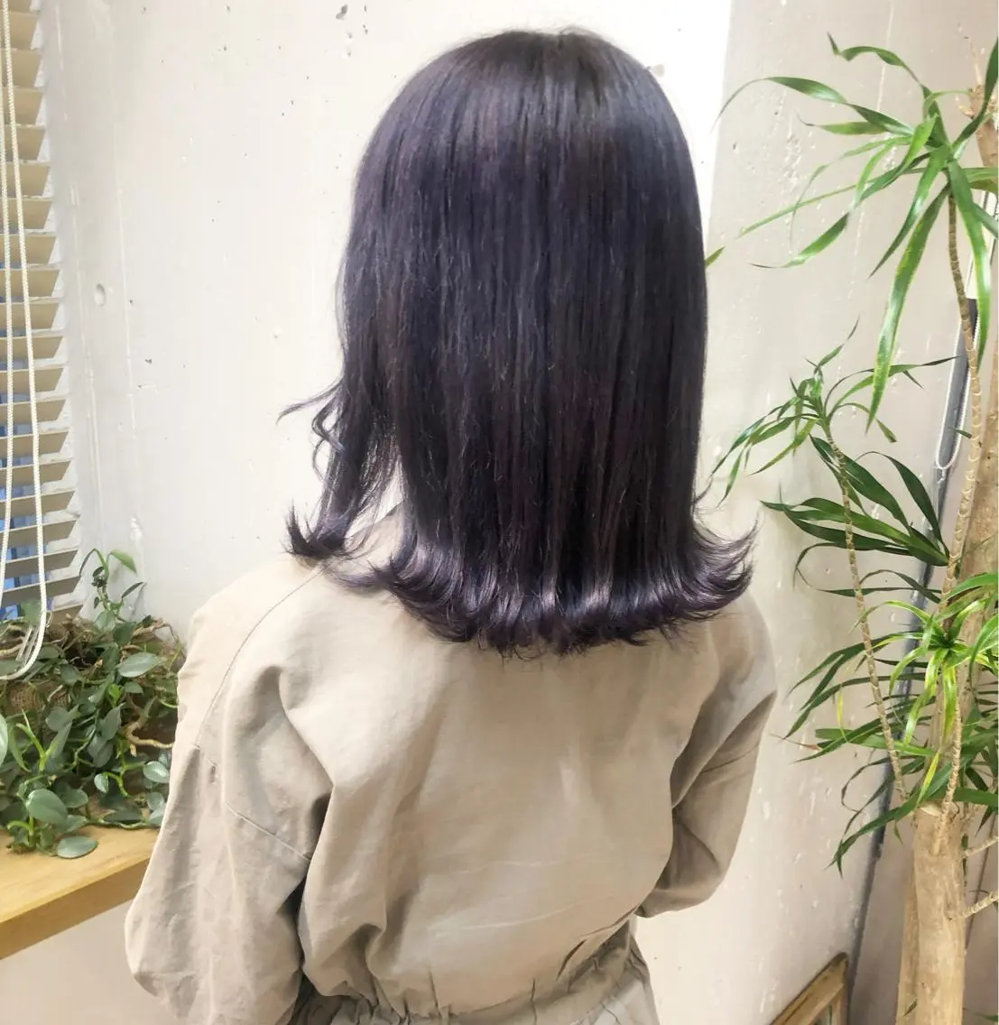 ミディアム カット ヘアカラー トリートメント ヘアセット 🌷ボブ/髪質改善 ストレートのヘアスタイル