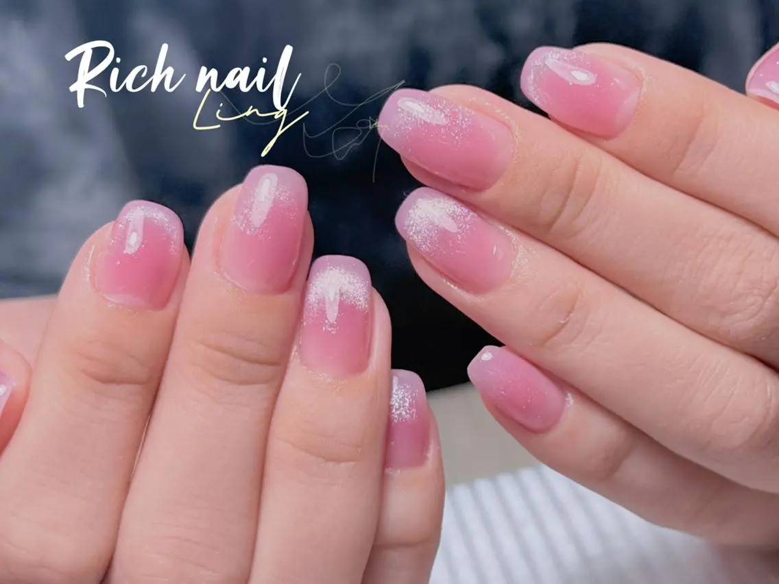ネイル 長さ出し ハンドネイル ハンドケア Rich Nail 🤲🏻梨央のネイルデザイン