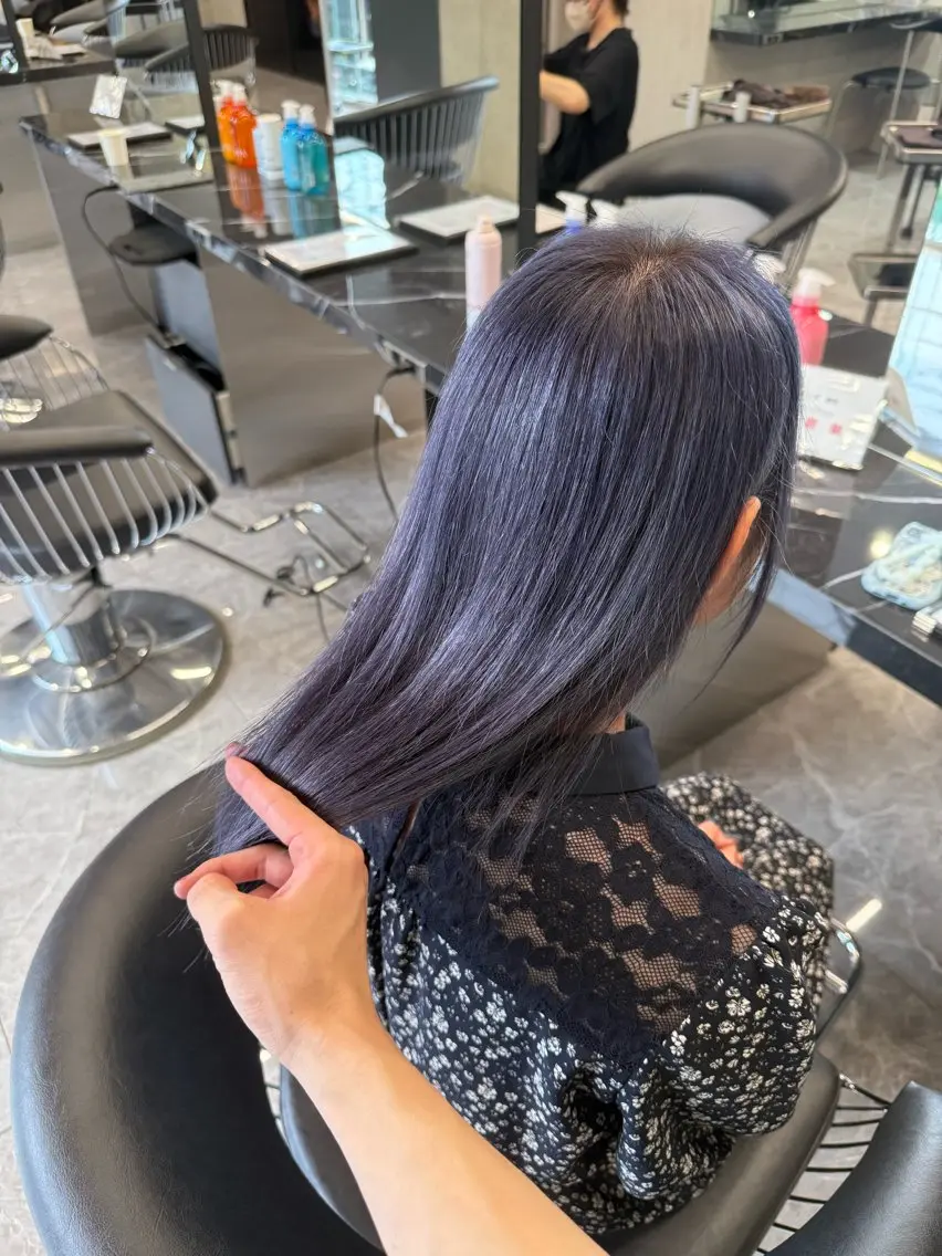 カラー ヘアカラー トリートメント 【感動の艶髪💖】 溝の口/坂本柊星のヘアスタイル