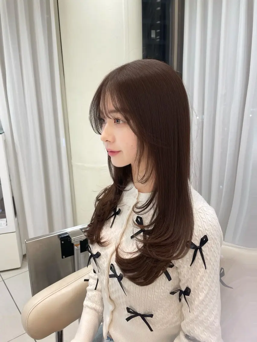 ロング カット ヘアカラー トリートメント ♡大人カワイイ hair♡徳井はやとのヘアスタイル