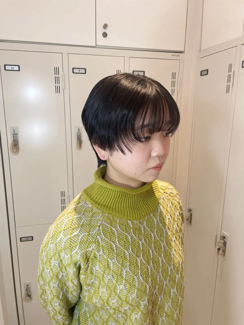 🥉【ショートのお客様限定🌿】丸みショートカット＋うる艶ワンカラー+Aujuaシャンプー&トリートメント🧴♡の写真