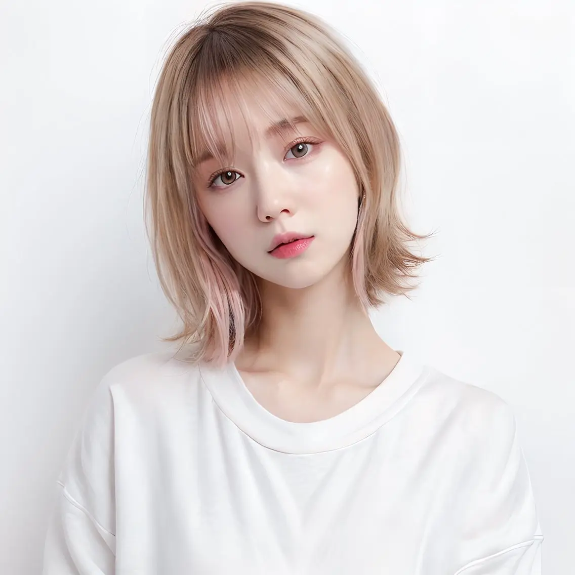 カラー 酸性ストレート 髪質改善のヘアスタイル
