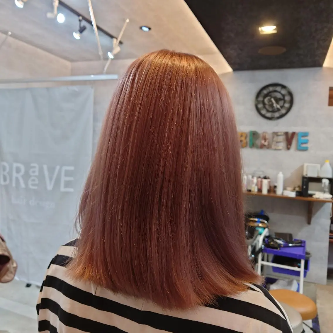カラー ブリーチ ピンクカラー 浅野  勇貴のヘアスタイル