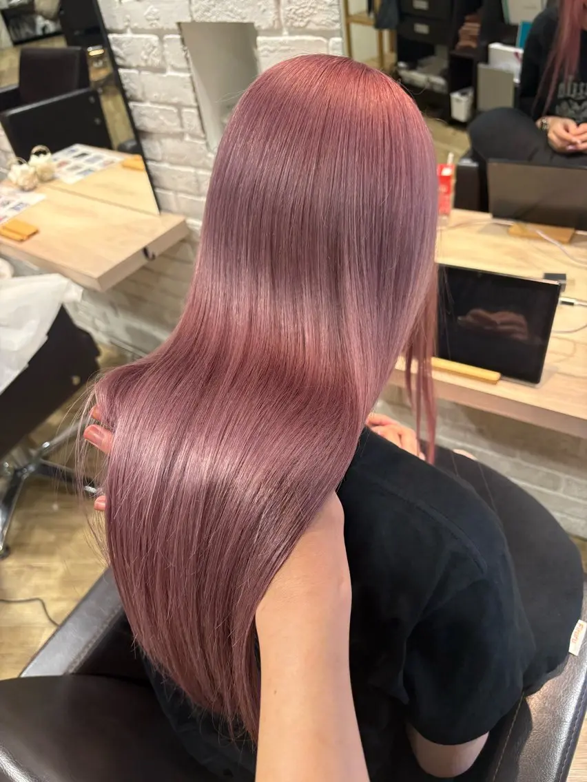 ロング 髪質改善 トリートメント カット ヘアカラー トリートメント 前田 菜奈子のヘアスタイル
