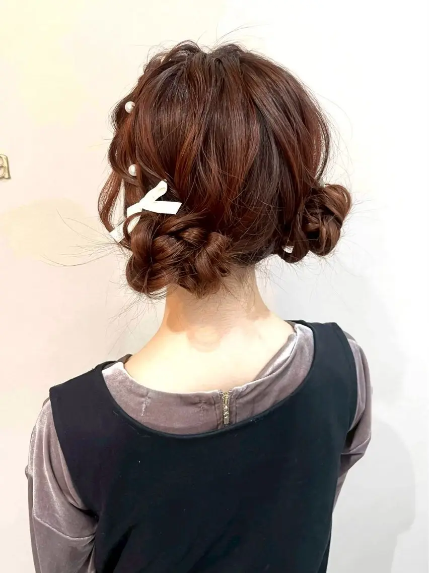 ヘアアレンジ ヘアセット Mila Chisaのヘアスタイル