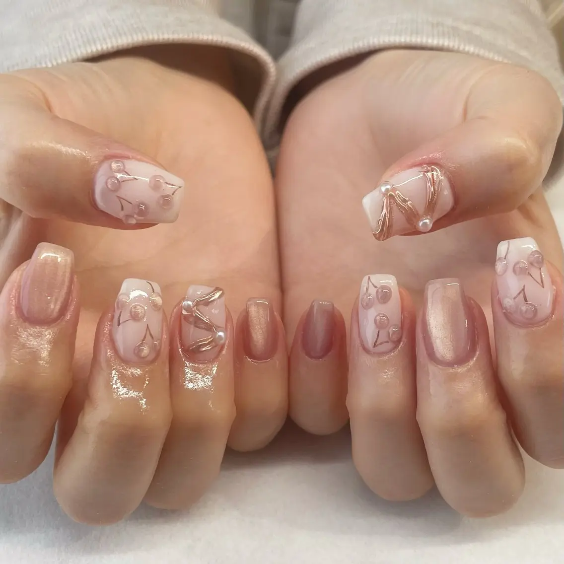 ネイル ハンドネイル 💎🐰 saki. m 🐰💎のネイルデザイン
