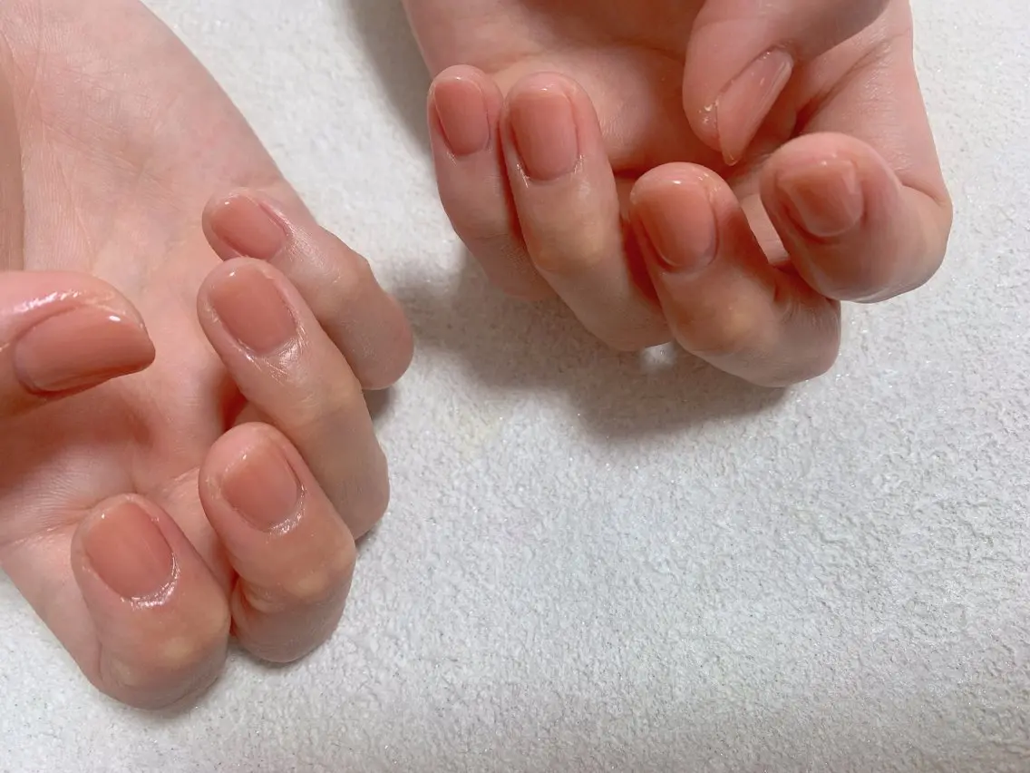 ネイル ジェルネイル 韓国ネイル メンズネイル ワンカラーネイル パラジェル kiki nail たまプラーザのネイルデザイン