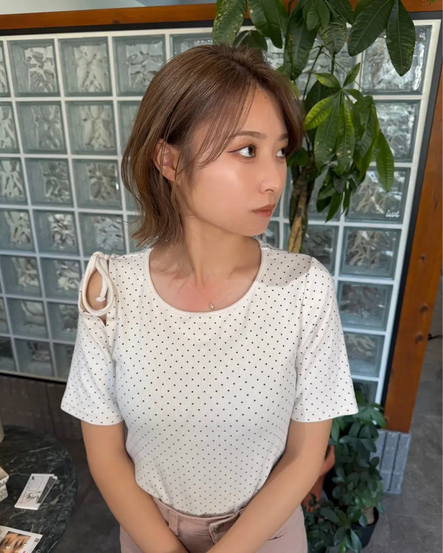 ショート カット ヘアカラー トリートメント IWT KEIZOのヘアスタイル