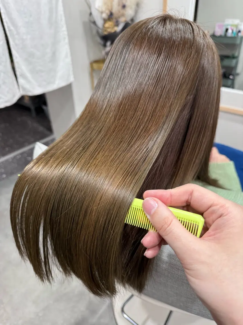 ミディアム カラー liL hair サトウリョウタのヘアスタイル