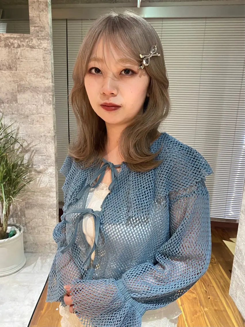 ミディアム カラー カット ヘアカラー トリートメント mai / linoah˚✧のヘアスタイル