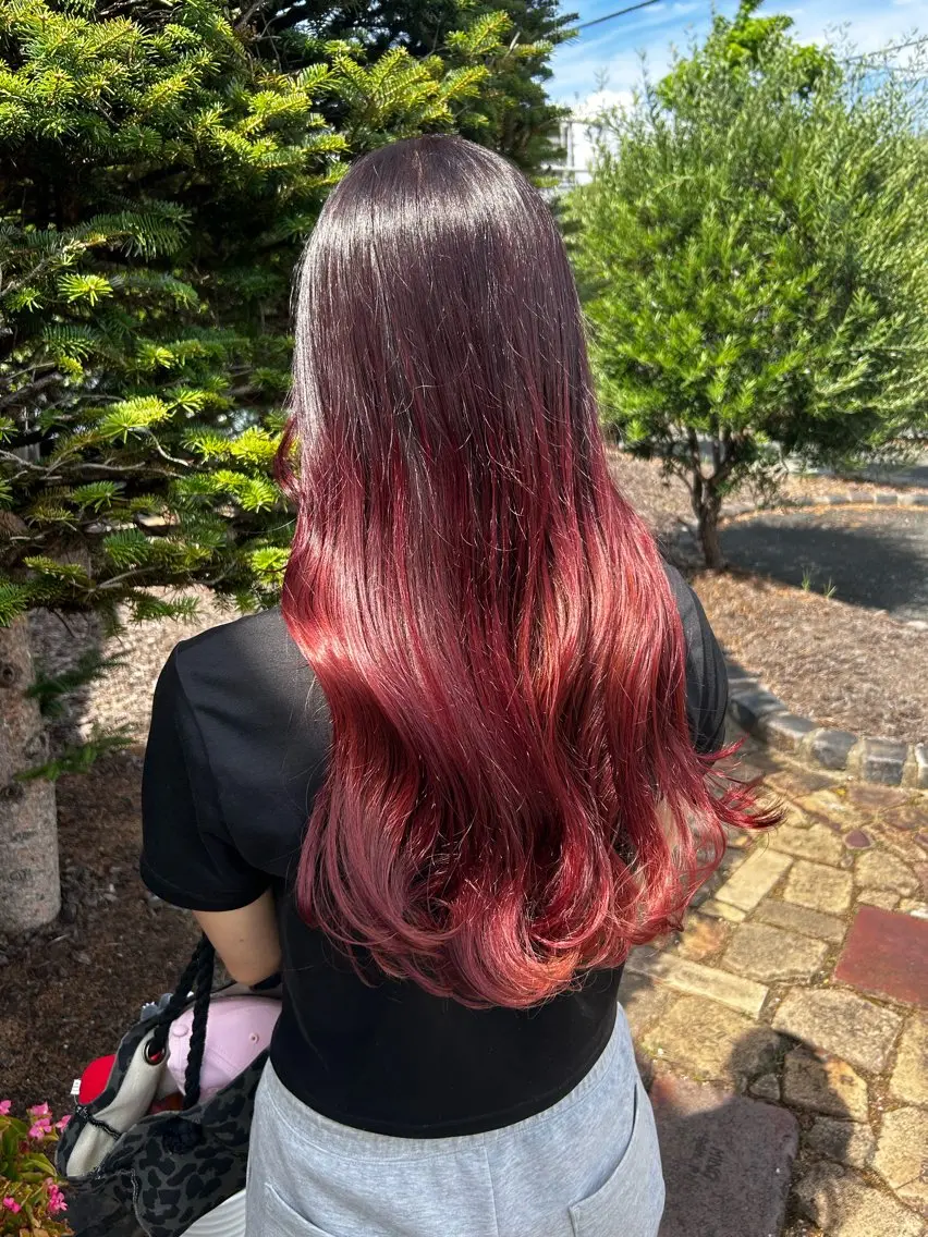 ロング ヘアカラー ヘアルームflat・ Rena🌼ྀིのヘアスタイル