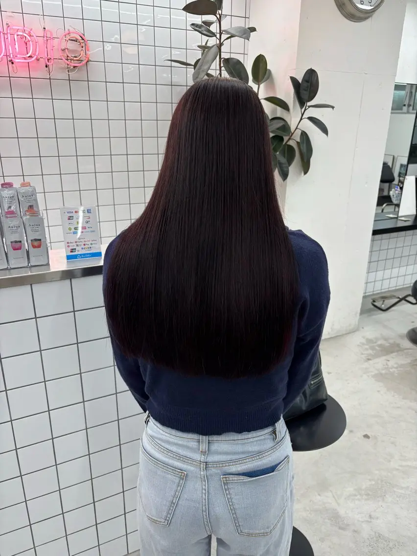 ロング カラー ヘアアレンジ カット ヘアカラー 夕羽夢🍓矢場/ JILLSTUDIOのヘアスタイル