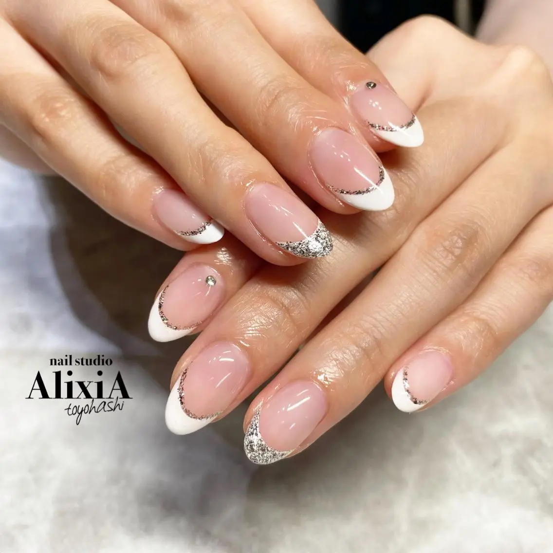 ネイル ブライダルネイル AlixiA ゆみのネイルデザイン