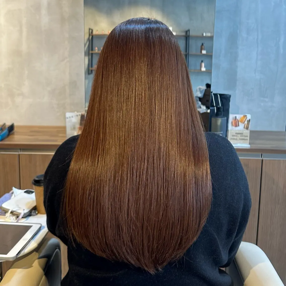 セミロング トリートメント カット ヘアカラー トリートメント 飯田 智也のヘアスタイル