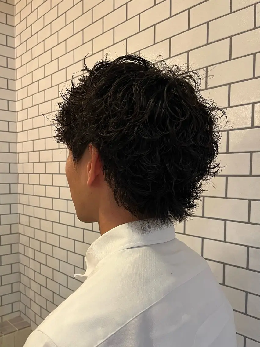 セミロング セミロングパーマ クボタ マコトのヘアスタイル